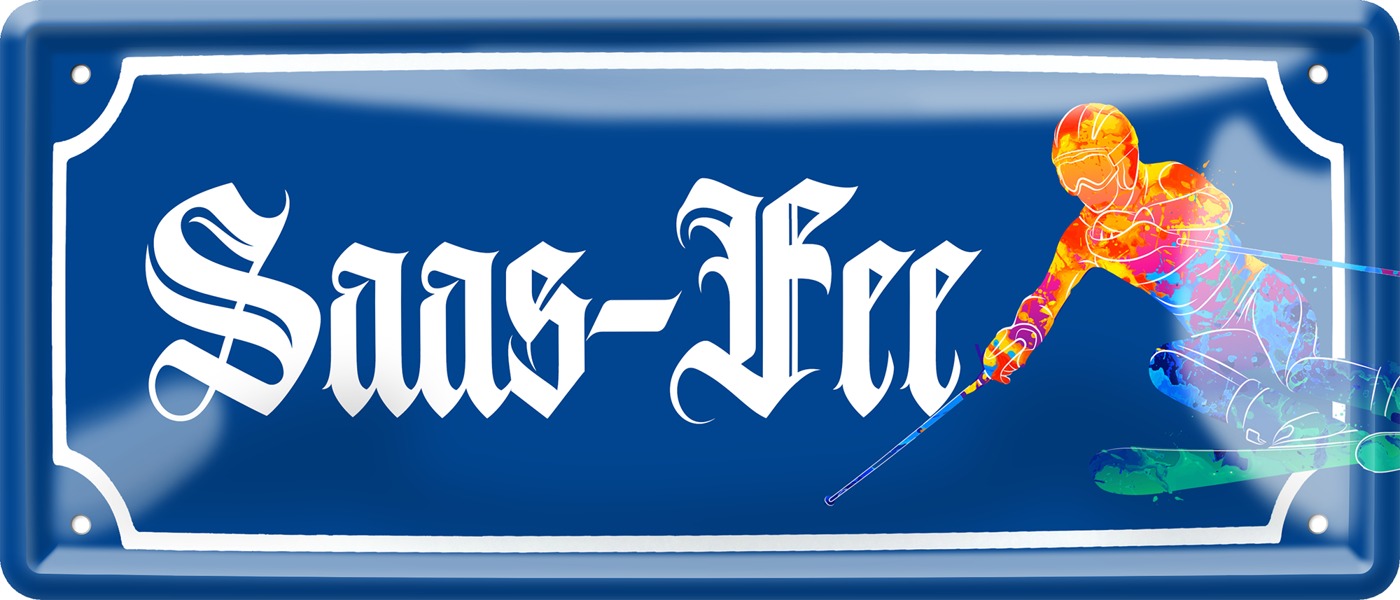 4252024257441		 ''Saas-Fee (ski)''
Schilderstore24 Blechschilder sind perfekt als Geschenk zu Weihnachten, Geburtstage, Feiern, Partys, Grillabende, Hochzeit. Jederzeit stilvoll im Wohnzimmer, Partykeller, Garage, reiseziel, städte, see, zitat Berge Reisen Wandern Outdoor Natur Urlaub sehenswürdigkeiten insel paradies
