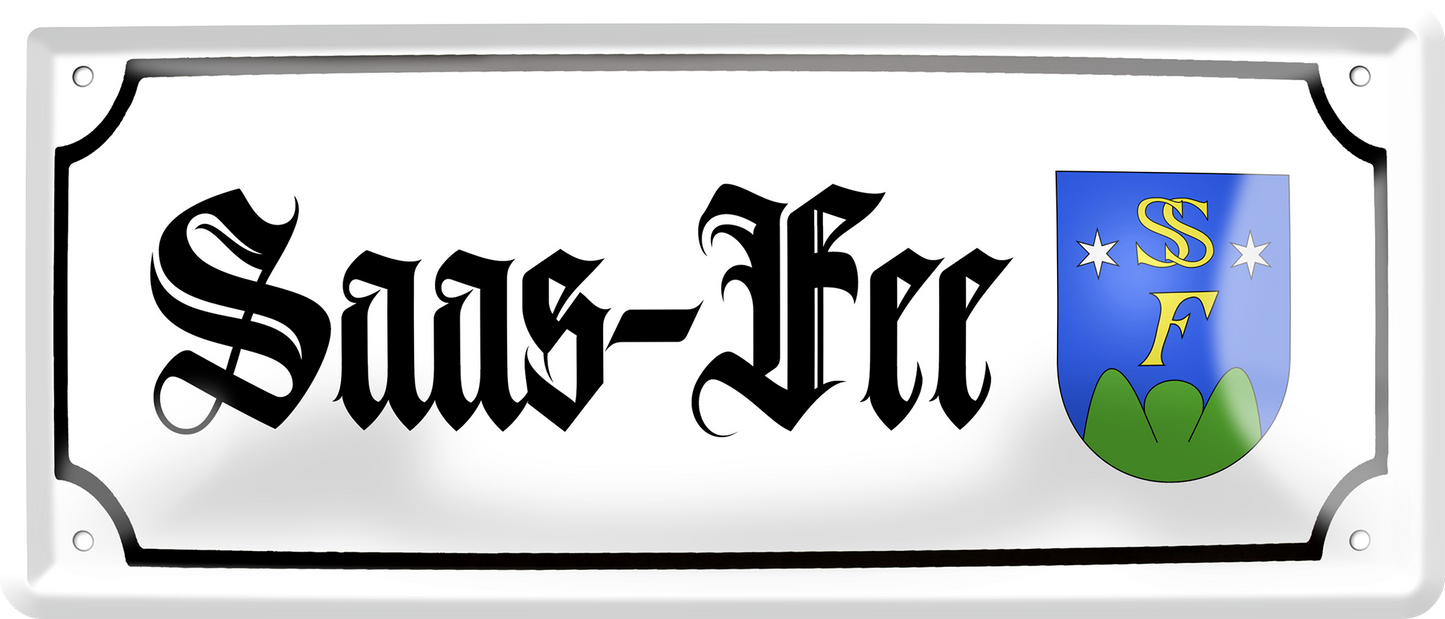 4252024257458		 ''Saas-Fee (wappen)''
Schilderstore24 Blechschilder sind perfekt als Geschenk zu Weihnachten, Geburtstage, Feiern, Partys, Grillabende, Hochzeit. Jederzeit stilvoll im Wohnzimmer, Partykeller, Garage, reiseziel, städte, see, zitat Berge Reisen Wandern Outdoor Natur Urlaub sehenswürdigkeiten insel paradies