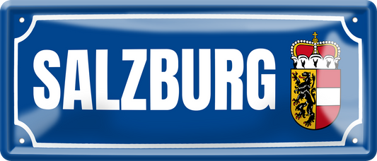 4252024257465		 ''Salzburg''
Schilderstore24 Blechschilder sind perfekt als Geschenk zu Weihnachten, Geburtstage, Feiern, Partys, Grillabende, Hochzeit. Jederzeit stilvoll im Wohnzimmer, Partykeller, Garage, reiseziel, städte, see, zitat Berge Reisen Wandern Outdoor Natur Urlaub sehenswürdigkeiten insel paradies