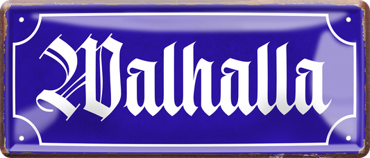 4252024257632		 ''Walhalla (blau)''
Schilderstore24 Blechschilder sind perfekt als Geschenk zu Weihnachten, Geburtstage, Feiern, Partys , Hochzeit. Jederzeit stilvoll im Wohnzimmer, Partykeller, Garage, Praxis, Büro, Café, zitat Valhalla Nordmänner Wikinger Krieger Axt ehre nordisch götter wikings valhall gott