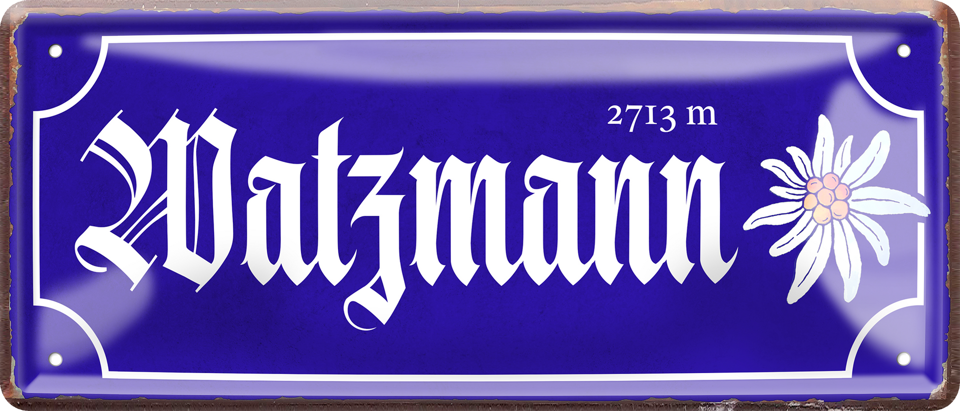 4252024256673		 ''Watzmann (blau)''
 Schilderstore24 Blechschilder sind perfekt als Geschenk. Jederzeit stilvoll im Wohnzimmer, Partykeller, Garage, Praxis, Büro, Café, zitate Berge Reisen Wandern Outdoor Natur Urlaub sehenswürdigkeiten tal freizeit sport