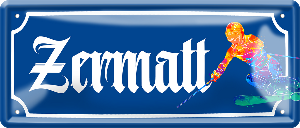 4252024257601		 ''Zermalt (ski)''
Schilderstore24 Blechschilder sind perfekt als Geschenk zu Weihnachten, Geburtstage, Feiern, Partys, Grillabende, Hochzeit. Jederzeit stilvoll im Wohnzimmer, Partykeller, Garage, reiseziel, städte, see, zitat Berge Reisen Wandern Outdoor Natur Urlaub sehenswürdigkeiten insel paradies