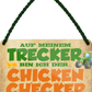 4252024243512	Schilderstore24 	 ''Auf meinem Trecker bin ich der Chicken Checker'' Schilderstore24 Blechschilder sind perfekt als Geschenk zu Weihnachten, Geburtstage, Feiern, Partys, Grillabende, Namenstag, Feiertag, Mädelsabend, Hochzeit. Jederzeit stilvoll im Wohnzimmer, Partykeller, Garage, Praxis, Büro, Café, Hauseingang Traktor Maschine Landmaschine Feld bauer landwirt landwirtschaft schlepper