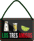 4252024242775	Schilderstore24 	 ''Los tres amigos'' Schilderstore24 Blechschilder sind perfekt als Geschenk zu Weihnachten, Geburtstage, Feiern, Partys, Grillabende, Namenstag, Feiertag, Mädelsabend, Hochzeit. Jederzeit stilvoll im Wohnzimmer, Partykeller, Garage, Praxis, Büro, Café, Hauseingang Alkohol Cocktail Bier Sekt Getränk Bier Alkohol schnaps promille tequila   