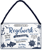 4252024243178	Schilderstore24 	 ''Norddeutsches Regelwerk'' Schilderstore24 Blechschilder sind perfekt als Geschenk zu Weihnachten, Geburtstage, Feiern, Partys, Grillabende, Namenstag, Feiertag, Mädelsabend, Hochzeit. Jederzeit stilvoll im Wohnzimmer, Partykeller, Garage, Praxis, Büro, Café, Hauseingang Meer Urlaub Sommer Sandstrand meer wasser strand sand urlaub ferien