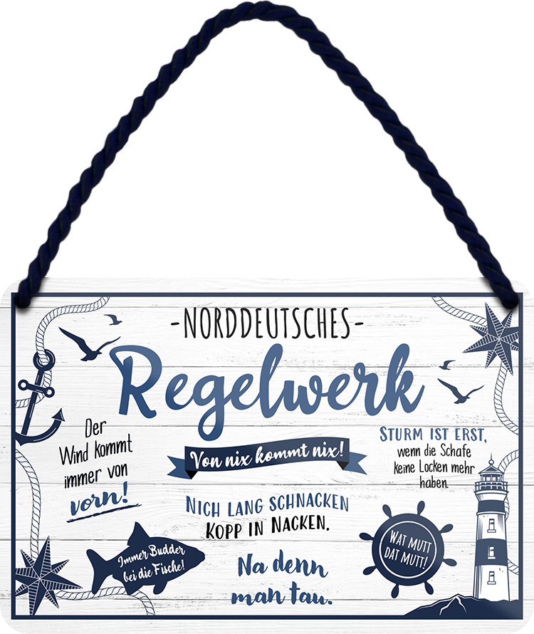 4252024243178	Schilderstore24 	 ''Norddeutsches Regelwerk'' Schilderstore24 Blechschilder sind perfekt als Geschenk zu Weihnachten, Geburtstage, Feiern, Partys, Grillabende, Namenstag, Feiertag, Mädelsabend, Hochzeit. Jederzeit stilvoll im Wohnzimmer, Partykeller, Garage, Praxis, Büro, Café, Hauseingang Meer Urlaub Sommer Sandstrand meer wasser strand sand urlaub ferien