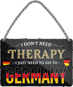 4252024243260	Schilderstore24 	 ''I don't need therapy Germany'' Schilderstore24 Blechschilder sind perfekt als Geschenk zu Weihnachten, Geburtstage, Feiern, Partys, Grillabende, Namenstag, Feiertag, Mädelsabend, Hochzeit. Jederzeit stilvoll im Wohnzimmer, Partykeller, Garage, Praxis, Büro, Café, Hauseingang Landschaften Orte Städte Länder Urlaub See berge burgen schloss tal denkmal freizeit meer