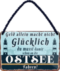 4252024243161	Schilderstore24 	 ''Geld allein macht nicht glücklich Ostsee (leuchtturm)'' Schilderstore24 Blechschilder sind perfekt als Geschenk zu Weihnachten, Geburtstage, Feiern, Partys, Grillabende, Namenstag, Feiertag, Mädelsabend, Hochzeit. Jederzeit stilvoll im Wohnzimmer, Partykeller, Garage, Praxis, Büro, Café, Hauseingang Meer Urlaub Sommer Sandstrand meer wasser strand sand urlaub ferien