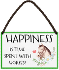 4252024248616		 ''Happiness is time spent with Horses'' Schilderstore24 Blechschilder sind perfekt als Geschenk zu Weihnachten, Geburtstage, Feiern, Partys, Grillabende, Namenstag, Feiertag, Mädelsabend, Hochzeit. Jederzeit stilvoll im Wohnzimmer, Partykeller, Garage, Praxis, Büro, Café, Hauseingang Nutztier Pferd Reiten Pony Stall sattel ausreiten pferde tier landwirtschaft