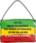 4252024248456		 ''Aufhörst das Rennen mitzumachen gewinnst'' Schilderstore24 Blechschilder sind perfekt als Geschenk zu Weihnachten, Geburtstage, Feiern, Partys, Grillabende, Namenstag, Feiertag, Mädelsabend, Hochzeit. Jederzeit stilvoll im Wohnzimmer, Partykeller, Garage, Praxis, Büro, Café, Hauseingang Weisheiten Leben Sprichwörter Tipp wahrheit sprichwort tiefsinnig ratschlag