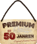 4252024248371		 ''Premium Qualität 50 Jahre'' Schilderstore24 Blechschilder sind perfekt als Geschenk zu Weihnachten, Geburtstage, Feiern, Partys, Grillabende, Namenstag, Feiertag, Mädelsabend, Hochzeit. Jederzeit stilvoll im Wohnzimmer, Partykeller, Garage, Praxis, Büro, Café, Hauseingang Familie Zuhause Eltern Geschwister oma opa familie mama papa geschwister