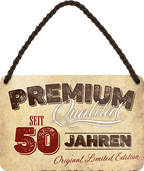 4252024248371		 ''Premium Qualität 50 Jahre'' Schilderstore24 Blechschilder sind perfekt als Geschenk zu Weihnachten, Geburtstage, Feiern, Partys, Grillabende, Namenstag, Feiertag, Mädelsabend, Hochzeit. Jederzeit stilvoll im Wohnzimmer, Partykeller, Garage, Praxis, Büro, Café, Hauseingang Familie Zuhause Eltern Geschwister oma opa familie mama papa geschwister