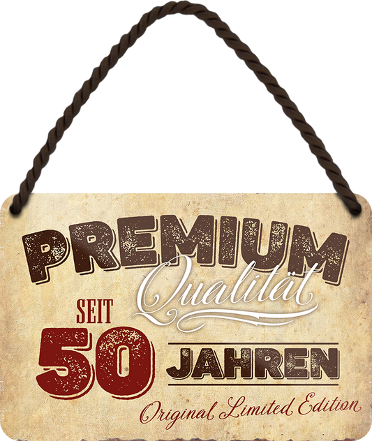 4252024248371		 ''Premium Qualität 50 Jahre'' Schilderstore24 Blechschilder sind perfekt als Geschenk zu Weihnachten, Geburtstage, Feiern, Partys, Grillabende, Namenstag, Feiertag, Mädelsabend, Hochzeit. Jederzeit stilvoll im Wohnzimmer, Partykeller, Garage, Praxis, Büro, Café, Hauseingang Familie Zuhause Eltern Geschwister oma opa familie mama papa geschwister