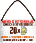 4252024250893		 ''Wenn ich 20 Bier vor mir habe nicht Widerstehen'' Schilderstore24 Blechschilder sind perfekt als Geschenk zu Weihnachten, Geburtstage, Feiern, Partys, Grillabende, Namenstag, Feiertag, Mädelsabend, Hochzeit. Jederzeit stilvoll im Wohnzimmer, Partykeller, Garage, Praxis, Büro, Café, Hauseingang Alkohol Kasten Bier Saufen Getränk Bier Alkohol schaumkrone promille hopfen