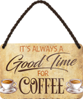 4252024251142		 ''Good time for Coffee'' Schilderstore24 Blechschilder sind perfekt als Geschenk zu Weihnachten, Geburtstage, Feiern, Partys, Grillabende, Namenstag, Feiertag, Mädelsabend, Hochzeit. Jederzeit stilvoll im Wohnzimmer, Partykeller, Garage, Praxis, Büro, Café, Hauseingang Lebensmittel Kaffee Kuchen Sucht café coffee kaffeemaschine getränk essen