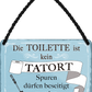 4252024252224		 ''Die Toilette ist keine Tatort''
 Schilderstore24 Blechschilder sind perfekt als Geschenk zu Weihnachten, Geburtstage, Feiern, Partys, Grillabende, Namenstag, Feiertag, Mädelsabend, Hochzeit. Jederzeit stilvoll im Wohnzimmer, Partykeller, Garage, Praxis, Büro, Café, Hauseingang Zuhause WC Open Closed Badezimmer toilette scheißhaus putzen haushalt heim