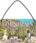 4252024252187		 ''Goarshausen''
 Schilderstore24 Blechschilder sind perfekt als Geschenk zu Weihnachten, Geburtstage, Feiern, Partys, Grillabende, Namenstag, Feiertag, Mädelsabend, Hochzeit. Jederzeit stilvoll im Wohnzimmer, Partykeller, Garage, Praxis, Büro, Café, Hauseingang Landschaften Orte Städte Länder Urlaub See berge burgen schloss tal denkmal freizeit meer