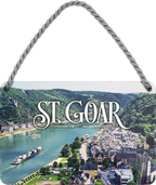 4252024252194		 ''St. Goar''
 Schilderstore24 Blechschilder sind perfekt als Geschenk zu Weihnachten, Geburtstage, Feiern, Partys, Grillabende, Namenstag, Feiertag, Mädelsabend, Hochzeit. Jederzeit stilvoll im Wohnzimmer, Partykeller, Garage, Praxis, Büro, Café, Hauseingang Landschaften Orte Städte Länder Urlaub See berge burgen schloss tal denkmal freizeit meer