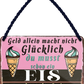 4252024251968		 ''Geld allein macht nicht glücklich EIS (rot)''
 Schilderstore24 Blechschilder sind perfekt als Geschenk zu Weihnachten, Geburtstage, Feiern, Partys, Grillabende, Namenstag, Feiertag, Mädelsabend, Hochzeit. Jederzeit stilvoll im Wohnzimmer, Partykeller, Garage, Praxis, Büro, Café, Hauseingang Lebensmittel Kaffee Kuchen Tee Grill crepes teigware süßigkeit essen grill wurst