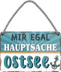 4252024252156		 ''Mir egal hauptsache Ostsee (anker)''
 Schilderstore24 Blechschilder sind perfekt als Geschenk zu Weihnachten, Geburtstage, Feiern, Partys, Grillabende, Namenstag, Feiertag, Mädelsabend, Hochzeit. Jederzeit stilvoll im Wohnzimmer, Partykeller, Garage, Praxis, Büro, Café, Hauseingang Meer Urlaub Sommer Sandstrand meer wasser strand sand urlaub ferien