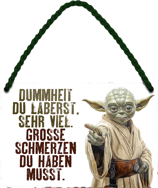 4252024252569		 ''Dummheit du laberst'' Schilderstore24 Blechschilder sind perfekt als Geschenk zu Weihnachten, Geburtstage, Feiern, Partys, Grillabende, Namenstag, Feiertag, Mädelsabend, Hochzeit. Jederzeit stilvoll im Wohnzimmer, Partykeller, Garage, Praxis, Büro, Café, Hauseingang Sarkasmus Ironie Funny Schwarzer Humor faul dumm fun rente lästern teufel
