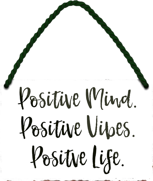 4252024252989		 ''Positive Mind, Vibes. Life'' Schilderstore24 Blechschilder sind perfekt als Geschenk zu Weihnachten, Geburtstage, Feiern, Partys, Grillabende, Namenstag, Feiertag, Mädelsabend, Hochzeit. Jederzeit stilvoll im Wohnzimmer, Partykeller, Garage, Praxis, Büro, Café, Hauseingang Weisheiten Leben Sprichwörter Tipp wahrheit sprichwort tiefsinnig ratschlag
