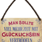 4252024252972		 ''Man sollte viel mehr Zeit mit Glücklichsein vertrödeln''
Schilderstore24 Blechschilder sind perfekt als Geschenk zu Weihnachten, Geburtstage, Feiern, Partys, Grillabende, Namenstag, Feiertag, Mädelsabend, Hochzeit. Jederzeit stilvoll im Wohnzimmer, Partykeller, Garage, Praxis, Büro, Café, Hauseingang Weisheiten Leben Sprichwörter Tipp wahrheit sprichwort tiefsinnig ratschlag