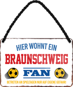 4252024252804		 ''Braunschweig Fan'' Schilderstore24 Blechschilder sind perfekt als Geschenk zu Weihnachten, Geburtstage, Feiern, Partys, Grillabende, Namenstag, Feiertag, Mädelsabend, Hochzeit. Jederzeit stilvoll im Wohnzimmer, Partykeller, Garage, Praxis, Büro, Café, Hauseingang Fußball Mannschaft Verein Bolzen Ball sport liga kicken stadion freizeit

