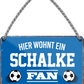 4252024252897		 ''Schalke Fan Blau''
 Schilderstore24 Blechschilder sind perfekt als Geschenk zu Weihnachten, Geburtstage, Feiern, Partys, Grillabende, Namenstag, Feiertag, Mädelsabend, Hochzeit. Jederzeit stilvoll im Wohnzimmer, Partykeller, Garage, Praxis, Büro, Café, Hauseingang Fußball Mannschaft Verein Bolzen Ball sport liga kicken stadion freizeit