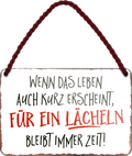 4252024255904		 ''Wenn das Leben auch kurz erscheint.. Lächeln''
Schilderstore24 Blechschilder sind perfekt als Geschenk zu Weihnachten, Geburtstage, Feiern, Partys, Grillabende, Namenstag, Feiertag, Mädelsabend, Hochzeit. Jederzeit stilvoll im Wohnzimmer, Partykeller, Garage, Praxis, Büro, Café, Hauseingang Sex küssen gefühle Zweideutig Romantik liebe sinnlich schnulzig romantisch pinup