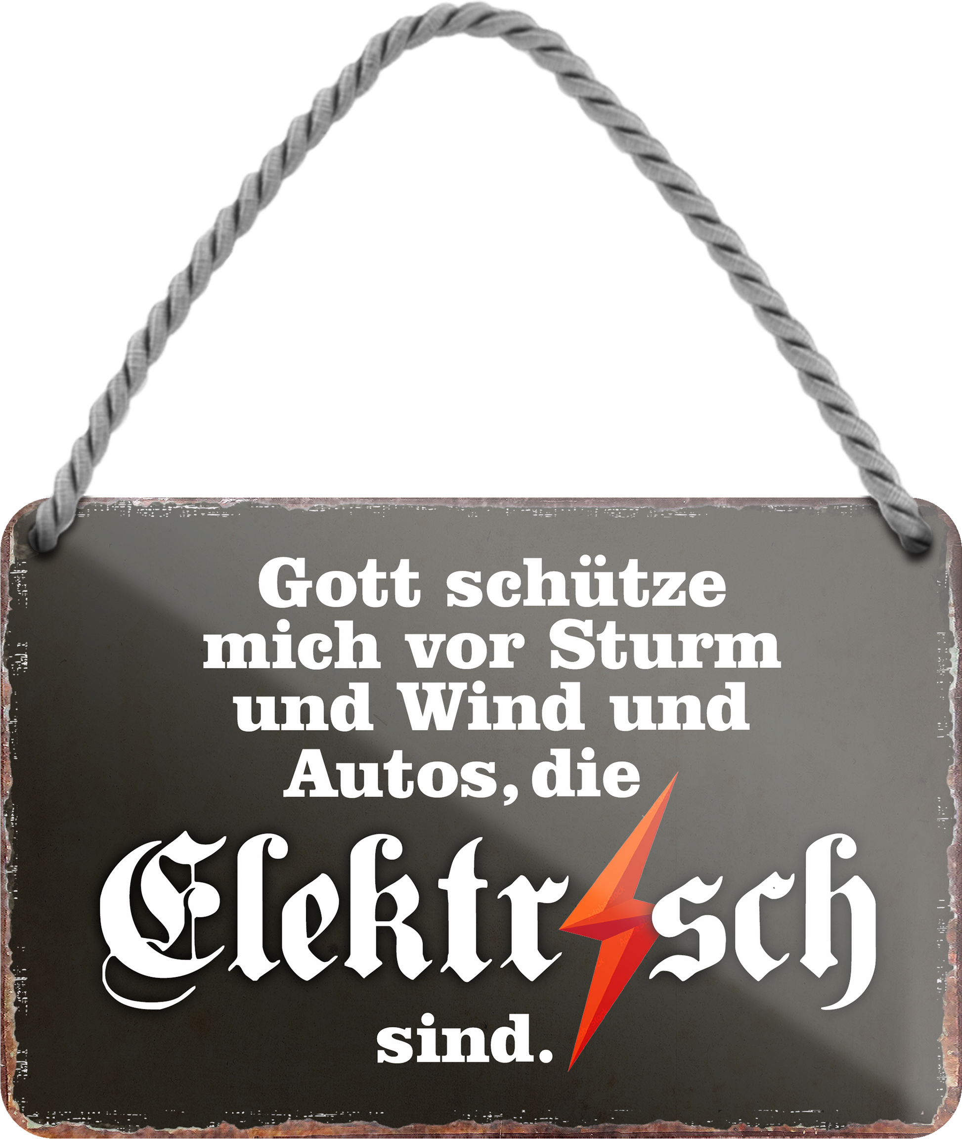 4252024256093		 ''Gott schütze vor Autos die Elektrisch sind''
Schilderstore24 Blechschilder sind perfekt als Geschenk zu Weihnachten, Geburtstage, Feiern, Partys, Grillabende, Namenstag, Feiertag, Mädelsabend, Hochzeit. Jederzeit stilvoll im Wohnzimmer, Partykeller, Garage, Praxis, Büro, route, highway Mechaniker Auto Motorrad Werkstatt auto lkw brummi tüfteln schrauber