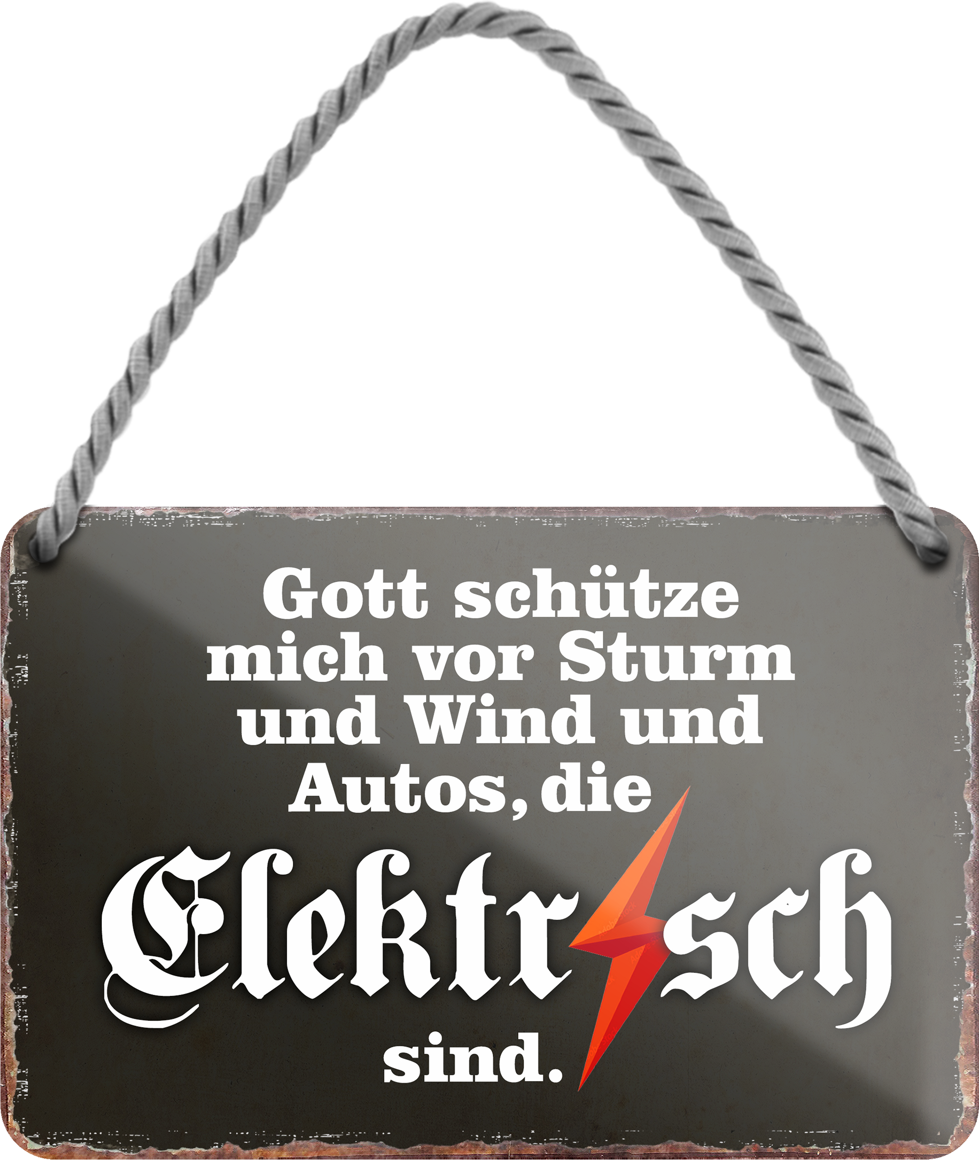 4252024256093		 ''Gott schütze vor Autos die Elektrisch sind''
Schilderstore24 Blechschilder sind perfekt als Geschenk zu Weihnachten, Geburtstage, Feiern, Partys, Grillabende, Namenstag, Feiertag, Mädelsabend, Hochzeit. Jederzeit stilvoll im Wohnzimmer, Partykeller, Garage, Praxis, Büro, route, highway Mechaniker Auto Motorrad Werkstatt auto lkw brummi tüfteln schrauber
