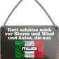 4252024256048		 ''Gott schütze vor Autos aus Italien''
Schilderstore24 Blechschilder sind perfekt als Geschenk zu Weihnachten, Geburtstage, Feiern, Partys, Grillabende, Namenstag, Feiertag, Mädelsabend, Hochzeit. Jederzeit stilvoll im Wohnzimmer, Partykeller, Garage, Praxis, Büro, route, highway Mechaniker Auto Motorrad Werkstatt auto lkw brummi tüfteln schrauber