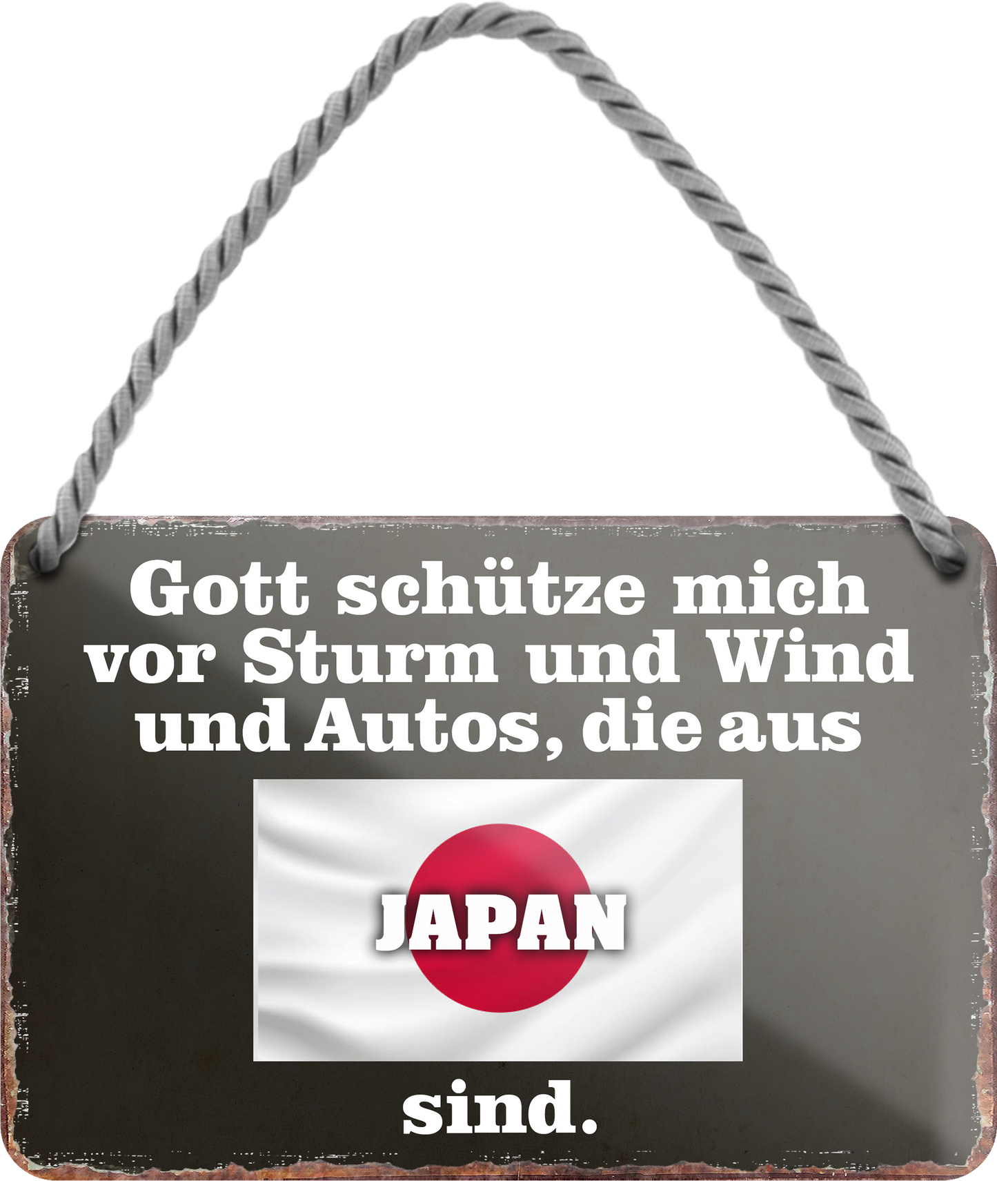 4252024256055		 ''Gott schütze vor Autos aus Japan''
Schilderstore24 Blechschilder sind perfekt als Geschenk zu Weihnachten, Geburtstage, Feiern, Partys, Grillabende, Namenstag, Feiertag, Mädelsabend, Hochzeit. Jederzeit stilvoll im Wohnzimmer, Partykeller, Garage, Praxis, Büro, route, highway Mechaniker Auto Motorrad Werkstatt auto lkw brummi tüfteln schrauber