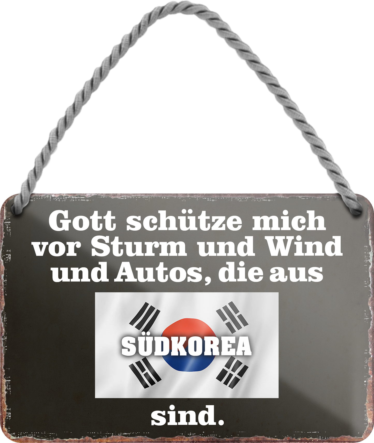 4252024256079		 ''Gott schütze vor Autos aus Südkorea''
Schilderstore24 Blechschilder sind perfekt als Geschenk zu Weihnachten, Geburtstage, Feiern, Partys, Grillabende, Namenstag, Feiertag, Mädelsabend, Hochzeit. Jederzeit stilvoll im Wohnzimmer, Partykeller, Garage, Praxis, Büro, route, highway Mechaniker Auto Motorrad Werkstatt auto lkw brummi tüfteln schrauber