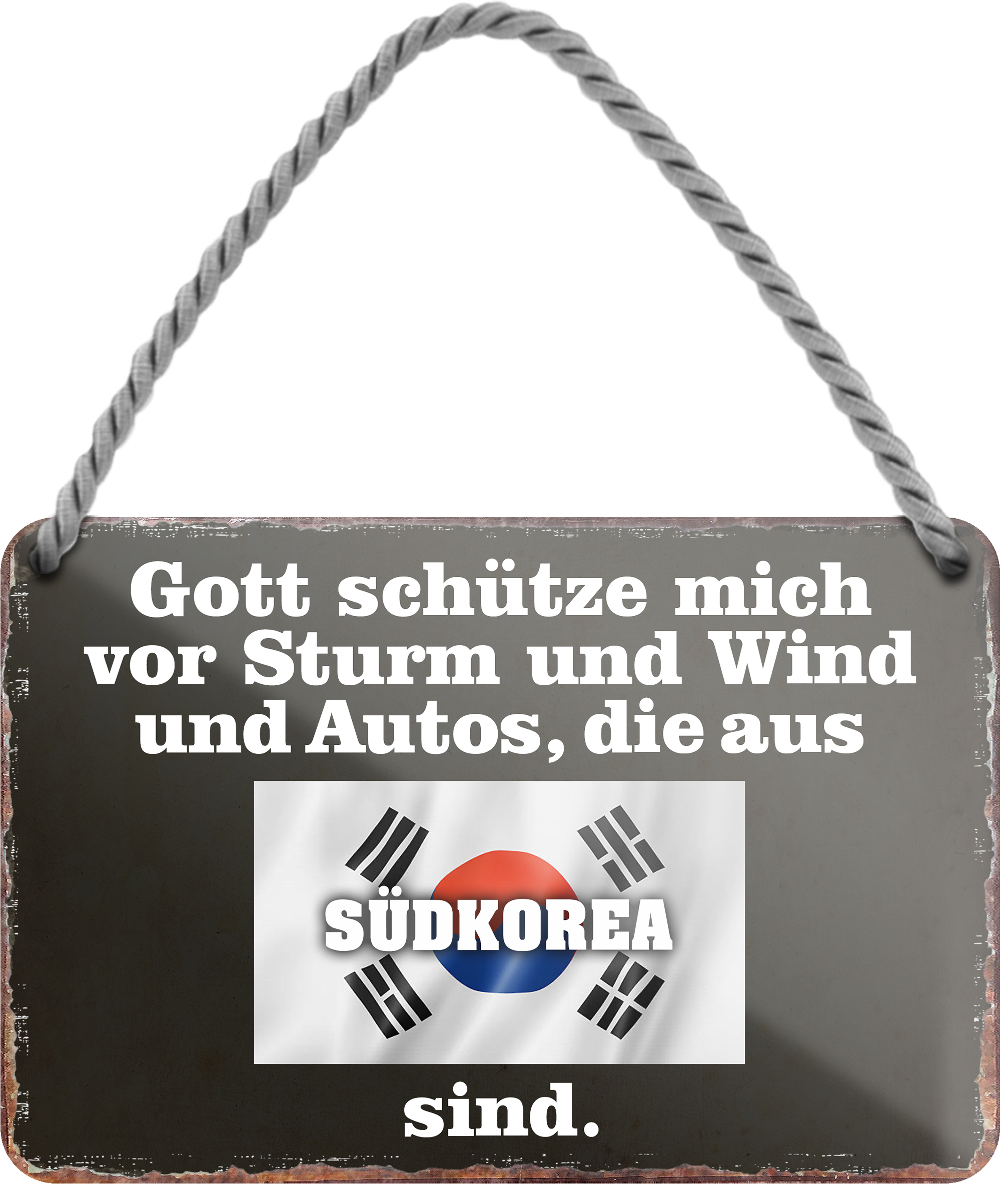 4252024256079		 ''Gott schütze vor Autos aus Südkorea''
Schilderstore24 Blechschilder sind perfekt als Geschenk zu Weihnachten, Geburtstage, Feiern, Partys, Grillabende, Namenstag, Feiertag, Mädelsabend, Hochzeit. Jederzeit stilvoll im Wohnzimmer, Partykeller, Garage, Praxis, Büro, route, highway Mechaniker Auto Motorrad Werkstatt auto lkw brummi tüfteln schrauber