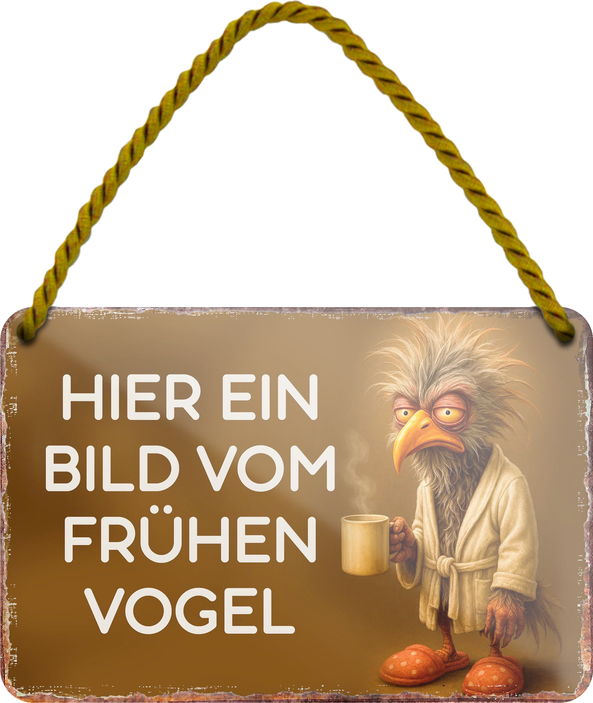 4252024255980		 ''Hier ein Bild vom frühen Vogel''
Schilderstore24 Blechschilder sind perfekt als Geschenk zu Weihnachten, Geburtstage, Feiern, Partys, Grillabende, Namenstag, Feiertag, Mädelsabend, Hochzeit Wohnzimmer, Partykeller, Garage, Praxis, Büro, Café, Hauseingang Haustier Tier Tiere Tiersprüche Funny Ironie knuddelig haustier biene kuh vogel lustige tierwelt
