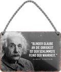 4252024255256		 ''Blinder Glaube an Obrigkeit Feind der Wahrheit''
Schilderstore24 Blechschilder sind perfekt als Geschenk zu Weihnachten, Geburtstage, Feiern, Partys, Grillabende, Namenstag, Feiertag, Mädelsabend, Hochzeit. Jederzeit stilvoll im Wohnzimmer, Partykeller, Garage, Praxis, Büro, Café, Hauseingang Tiefsinnig Albert Einstein Weisheiten wahrheit sprichwort lebensweisheit philosoph