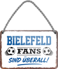 4252024255331		 ''Bielefeld Fans sind überall!''
Schilderstore24 Blechschilder sind perfekt als Geschenk zu Weihnachten, Geburtstage, Feiern, Partys, Grillabende, Namenstag, Feiertag, Mädelsabend, Hochzeit. Jederzeit stilvoll im Wohnzimmer, Partykeller, Garage, Praxis, Büro, Café, Hauseingang Fußball Mannschaft Verein Bolzen Ball sport liga kicken stadion freizeit