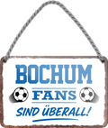 4252024255348		 ''Bochum Fans sind überall!''
Schilderstore24 Blechschilder sind perfekt als Geschenk zu Weihnachten, Geburtstage, Feiern, Partys, Grillabende, Namenstag, Feiertag, Mädelsabend, Hochzeit. Jederzeit stilvoll im Wohnzimmer, Partykeller, Garage, Praxis, Büro, Café, Hauseingang Fußball Mannschaft Verein Bolzen Ball sport liga kicken stadion freizeit