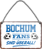 4252024255348		 ''Bochum Fans sind überall!''
Schilderstore24 Blechschilder sind perfekt als Geschenk zu Weihnachten, Geburtstage, Feiern, Partys, Grillabende, Namenstag, Feiertag, Mädelsabend, Hochzeit. Jederzeit stilvoll im Wohnzimmer, Partykeller, Garage, Praxis, Büro, Café, Hauseingang Fußball Mannschaft Verein Bolzen Ball sport liga kicken stadion freizeit