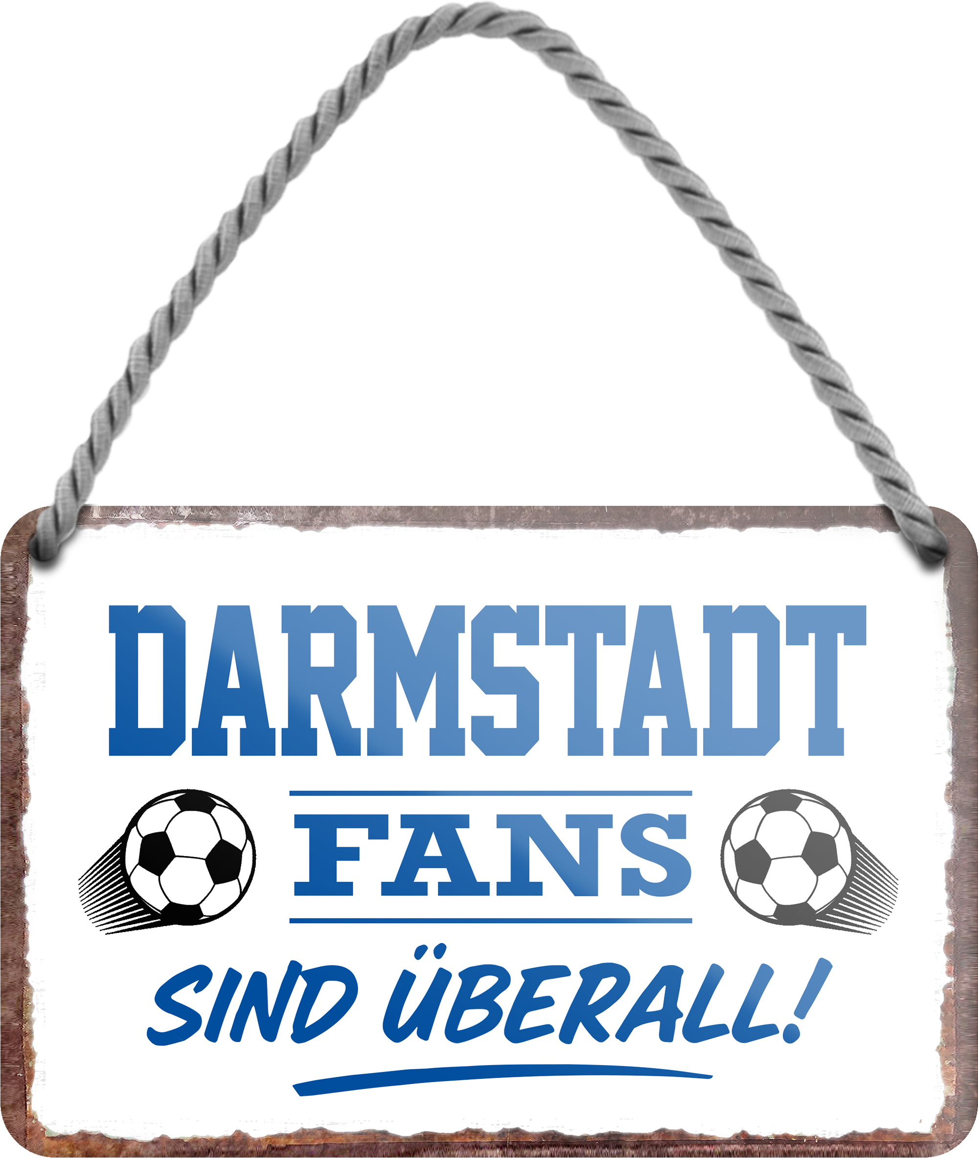 4252024255393		 ''Darmstadt Fans sind überall!''
 Schilderstore24 Blechschilder sind perfekt als Geschenk zu Weihnachten, Geburtstage, Feiern, Partys, Grillabende, Namenstag, Feiertag, Mädelsabend, Hochzeit. Jederzeit stilvoll im Wohnzimmer, Partykeller, Garage, Praxis, Büro, Café, Hauseingang Fußball Mannschaft Verein Bolzen Ball sport liga kicken stadion freizeit