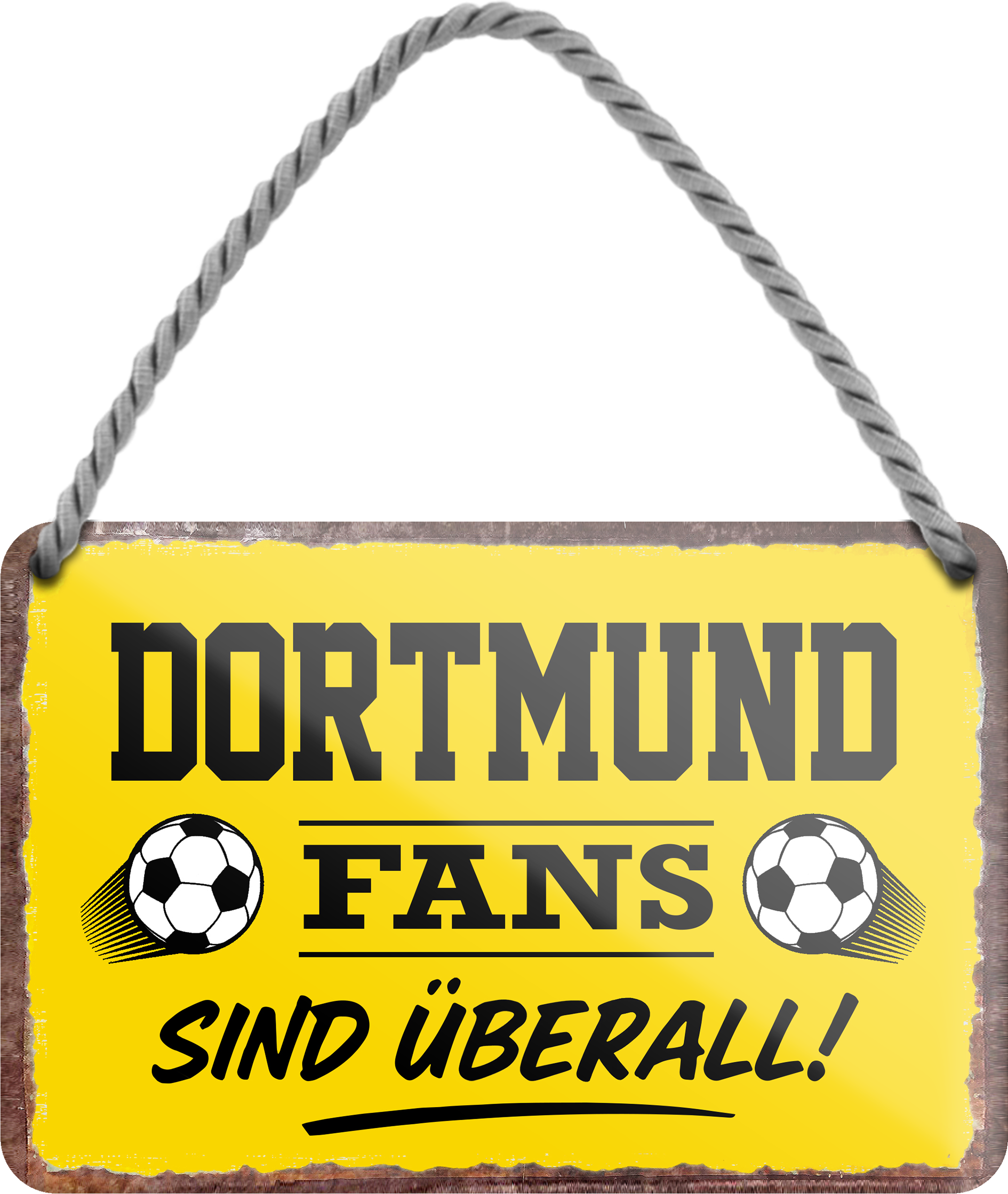4252024255409		 ''Dortmund Fans sind überall!''
Schilderstore24 Blechschilder sind perfekt als Geschenk zu Weihnachten, Geburtstage, Feiern, Partys, Grillabende, Namenstag, Feiertag, Mädelsabend, Hochzeit. Jederzeit stilvoll im Wohnzimmer, Partykeller, Garage, Praxis, Büro, Café, Hauseingang Fußball Mannschaft Verein Bolzen Ball sport liga kicken stadion freizeit