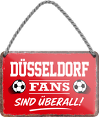 4252024255423		 ''Düsseldorf Fans sind überall!''
Schilderstore24 Blechschilder sind perfekt als Geschenk zu Weihnachten, Geburtstage, Feiern, Partys, Grillabende, Namenstag, Feiertag, Mädelsabend, Hochzeit. Jederzeit stilvoll im Wohnzimmer, Partykeller, Garage, Praxis, Büro, Café, Hauseingang Fußball Mannschaft Verein Bolzen Ball sport liga kicken stadion freizeit