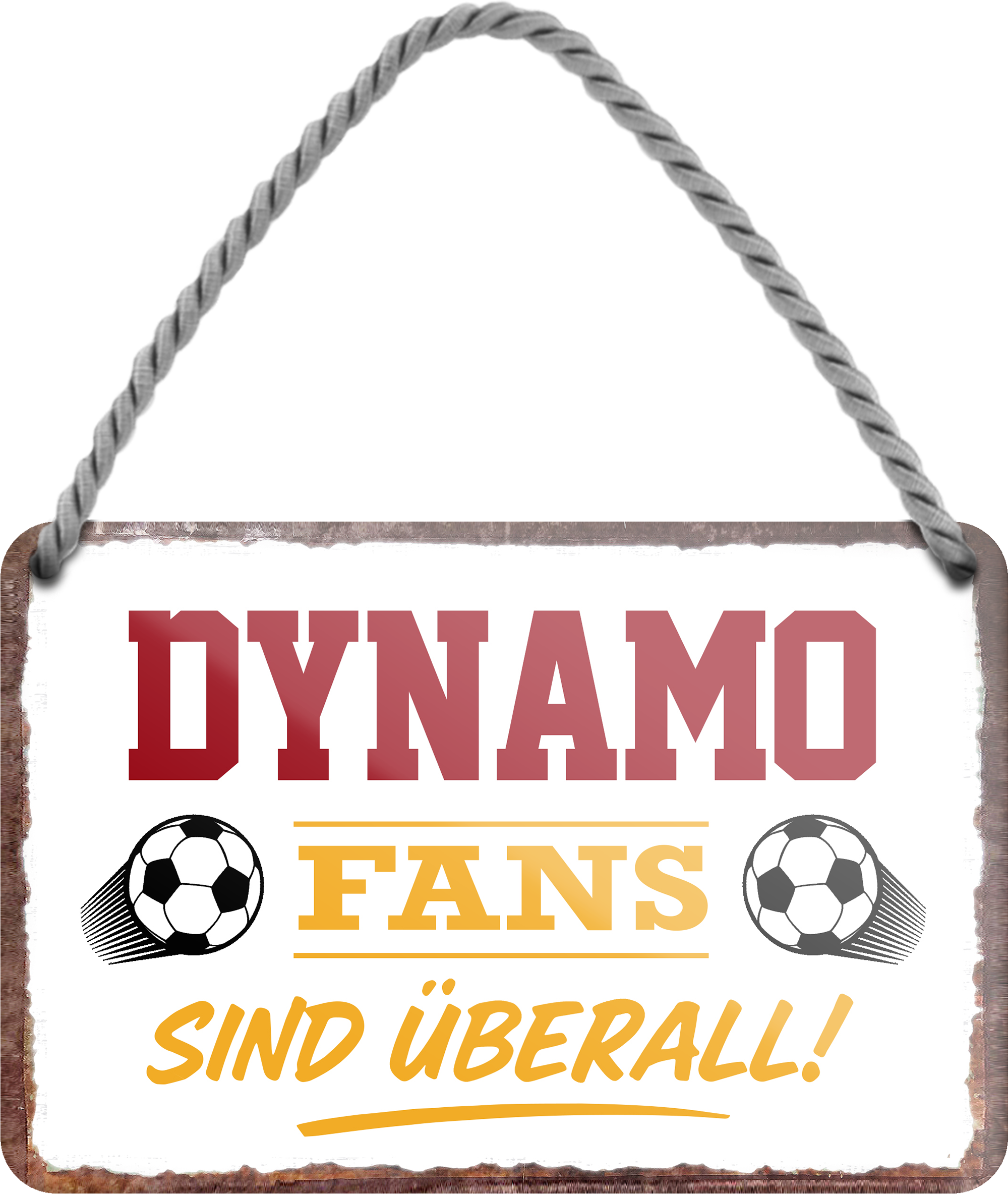 4252024255447		 ''Dynamo Fans sind überall! (weiß)''
Schilderstore24 Blechschilder sind perfekt als Geschenk zu Weihnachten, Geburtstage, Feiern, Partys, Grillabende, Namenstag, Feiertag, Mädelsabend, Hochzeit. Jederzeit stilvoll im Wohnzimmer, Partykeller, Garage, Praxis, Büro, Café, Hauseingang Fußball Mannschaft Verein Bolzen Ball sport liga kicken stadion freizeit