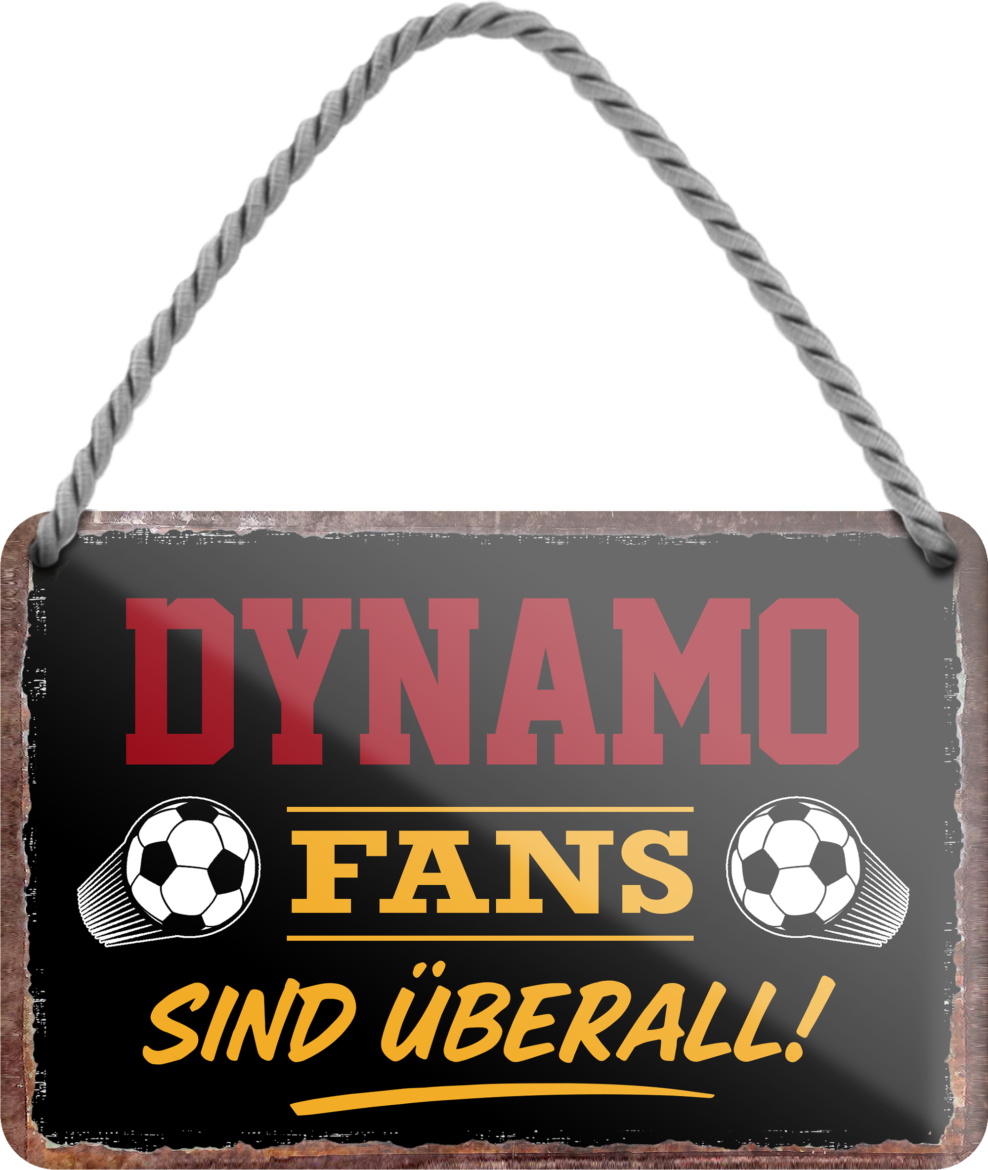 4252024255430		 ''Dynamo Fans sind überall! (schwarz)''
Schilderstore24 Blechschilder sind perfekt als Geschenk zu Weihnachten, Geburtstage, Feiern, Partys, Grillabende, Namenstag, Feiertag, Mädelsabend, Hochzeit. Jederzeit stilvoll im Wohnzimmer, Partykeller, Garage, Praxis, Büro, Café, Hauseingang Fußball Mannschaft Verein Bolzen Ball sport liga kicken stadion freizeit