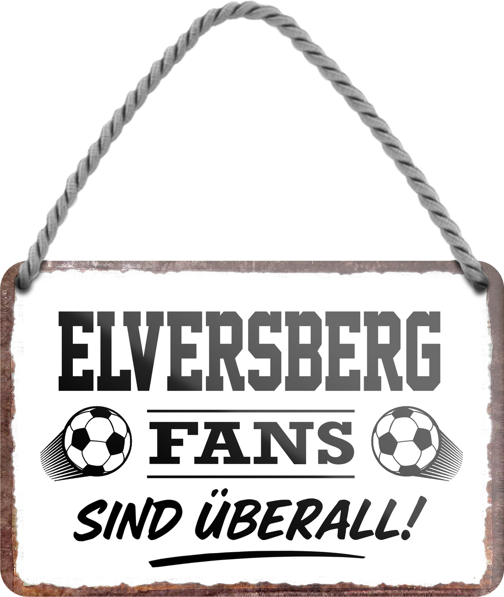 4252024255461		 ''Elversberg Fans sind überall!''
Schilderstore24 Blechschilder sind perfekt als Geschenk zu Weihnachten, Geburtstage, Feiern, Partys, Grillabende, Namenstag, Feiertag, Mädelsabend, Hochzeit. Jederzeit stilvoll im Wohnzimmer, Partykeller, Garage, Praxis, Büro, Café, Hauseingang Fußball Mannschaft Verein Bolzen Ball sport liga kicken stadion freizeit