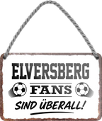 4252024255461		 ''Elversberg Fans sind überall!''
Schilderstore24 Blechschilder sind perfekt als Geschenk zu Weihnachten, Geburtstage, Feiern, Partys, Grillabende, Namenstag, Feiertag, Mädelsabend, Hochzeit. Jederzeit stilvoll im Wohnzimmer, Partykeller, Garage, Praxis, Büro, Café, Hauseingang Fußball Mannschaft Verein Bolzen Ball sport liga kicken stadion freizeit