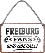 4252024255492		 ''Freiburg Fans sind überall!''
Schilderstore24 Blechschilder sind perfekt als Geschenk zu Weihnachten, Geburtstage, Feiern, Partys, Grillabende, Namenstag, Feiertag, Mädelsabend, Hochzeit. Jederzeit stilvoll im Wohnzimmer, Partykeller, Garage, Praxis, Büro, Café, Hauseingang Fußball Mannschaft Verein Bolzen Ball sport liga kicken stadion freizeit