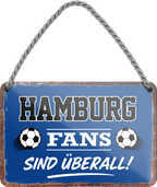 4252024255522		 ''Hamburg Fans sind überall!''
Schilderstore24 Blechschilder sind perfekt als Geschenk zu Weihnachten, Geburtstage, Feiern, Partys, Grillabende, Namenstag, Feiertag, Mädelsabend, Hochzeit. Jederzeit stilvoll im Wohnzimmer, Partykeller, Garage, Praxis, Büro, Café, Hauseingang Fußball Mannschaft Verein Bolzen Ball sport liga kicken stadion freizeit